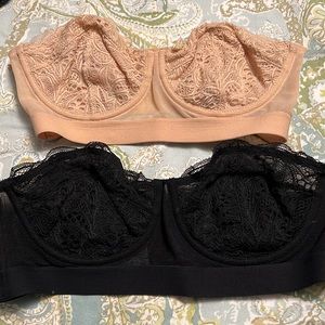 NWOT Lively lace strapless bra